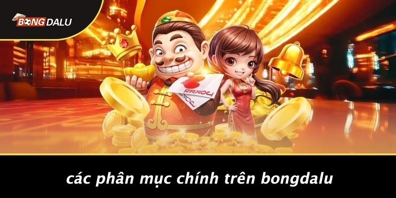 Các Phân Mục Chính Trên Bongdalu